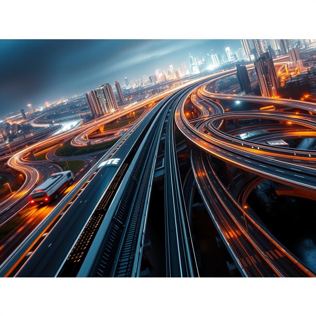 Caminhões em estrada com buracos simbolizando a infraestrutura deficiente no Brasil