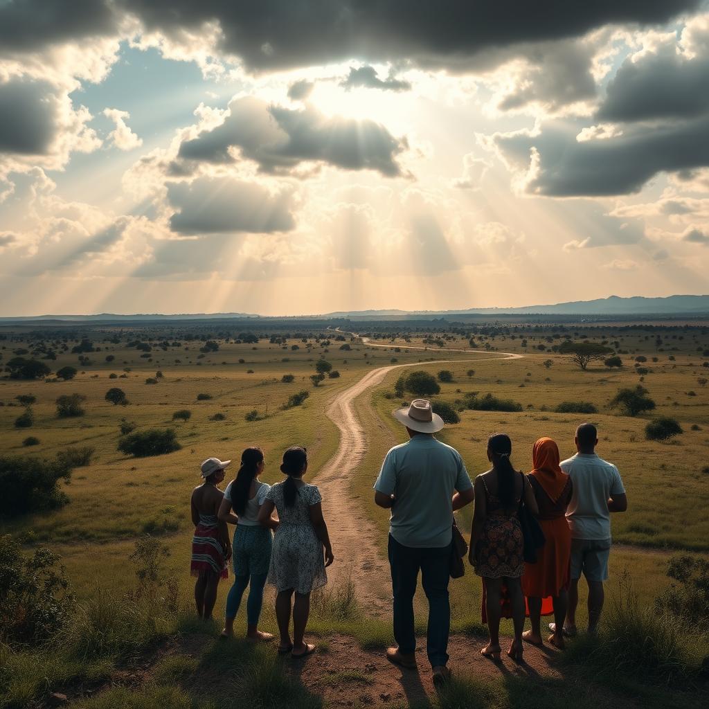 Mãos de diferentes pessoas se unindo, simbolizando a colaboração e a inclusão na busca pela justiça social em Roraima.