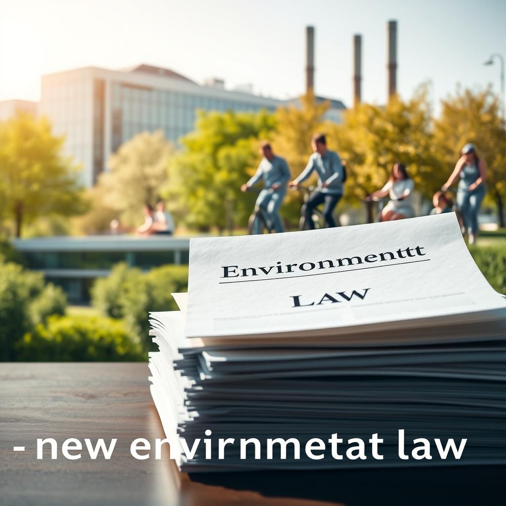 Empresário analisando documentos sobre legislação ambiental