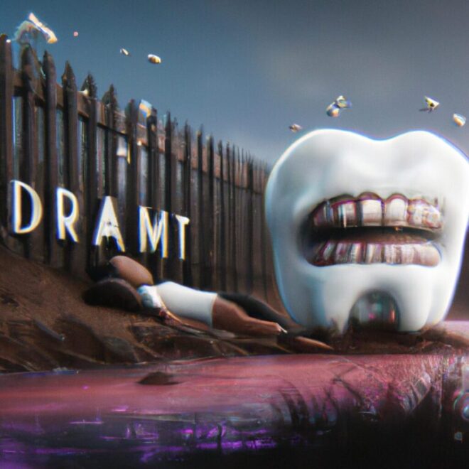 Imagem de capa do post Descubra o que significa sonhar com dor de dente e o que isso pode representar em sua vida! com um desenho digital