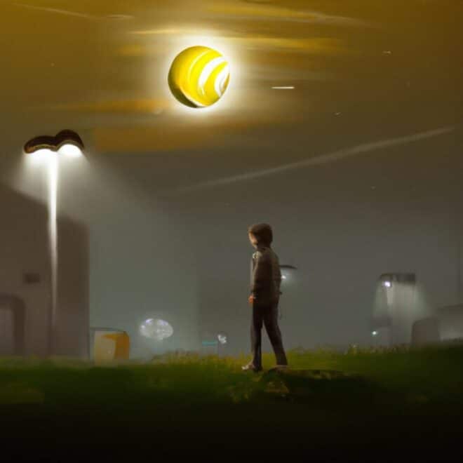 Imagem de capa do post Significado dos Sonhos: Jogando Futebol a Noite com um desenho digital