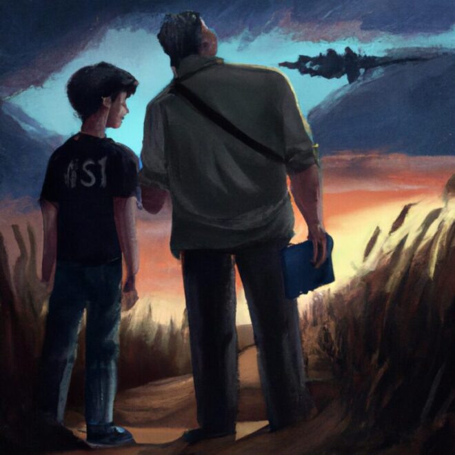 Imagem de capa do post Interpretação de Sonhos: Sonhar com o Pai que já Morreu com um desenho digital
