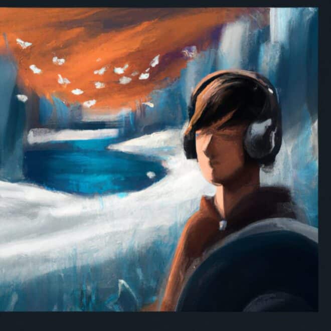 Imagem de capa do post Sonhar com Som: O que Significa? com um desenho digital