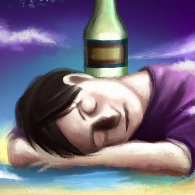 Imagem de capa do post O que significa sonhar com bebado? Jogo do Bixo e Muito Mais. com um desenho digital