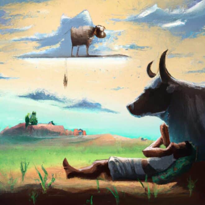 Imagem de capa do post Qual o Significado de Sonhar com Bezerro? Saiba Mais com um desenho digital