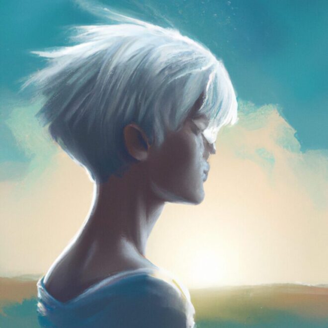 Imagem de capa do post . Qual o Significado de Sonhar com Cabelo Curto? Saiba Mais com um desenho digital