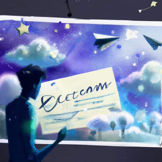Imagem de capa do post Qual o Significado de Sonhar com Carta? Saiba Mais. com um desenho digital