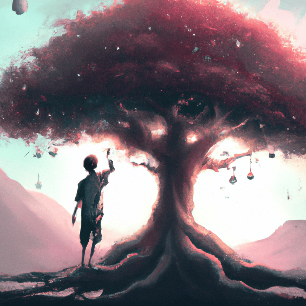 Imagem de capa do post "Descubra o que Significa Sonhar com a Árvore dos Sonhos e Como Fazer"! com um desenho digital
