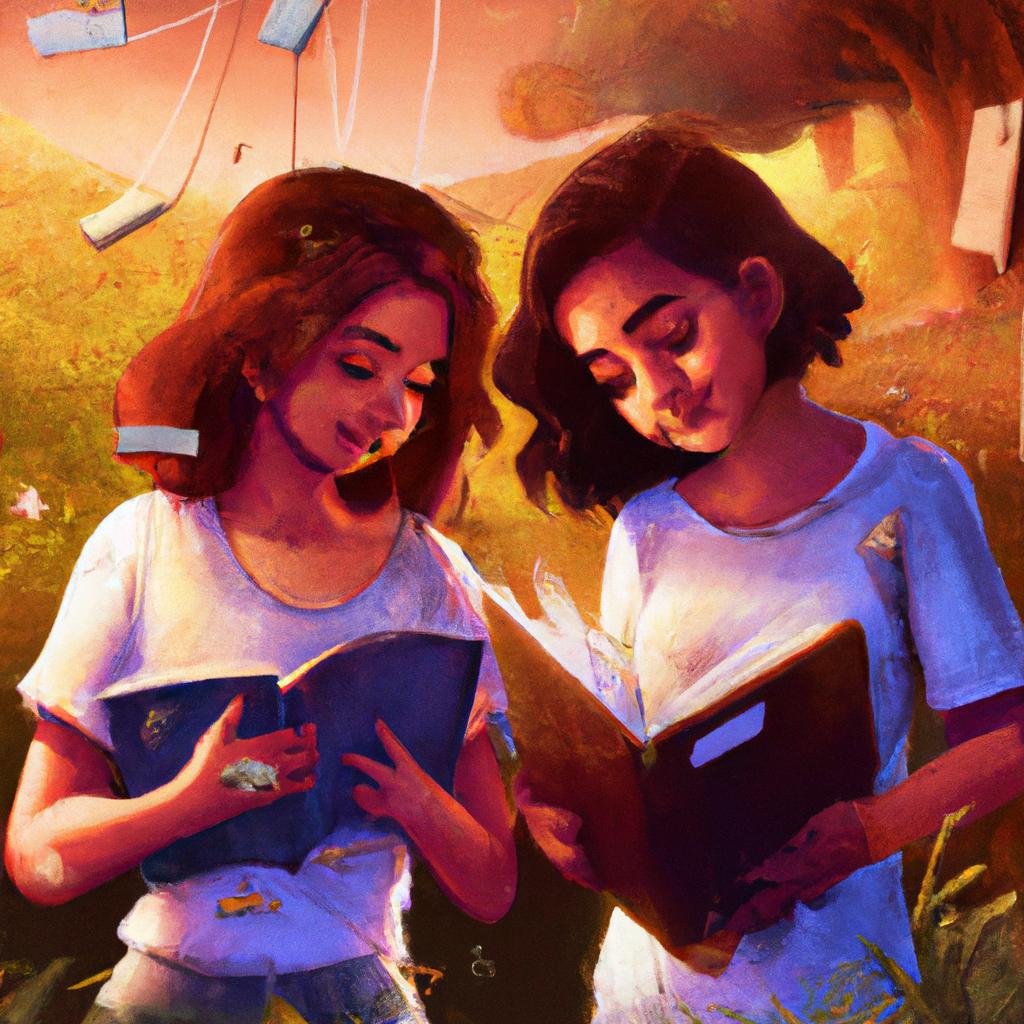 Imagem de capa do post "Descubra o Que Significa Sonhar com Amiga: o Livro dos Sonhos Revela!" com um desenho digital