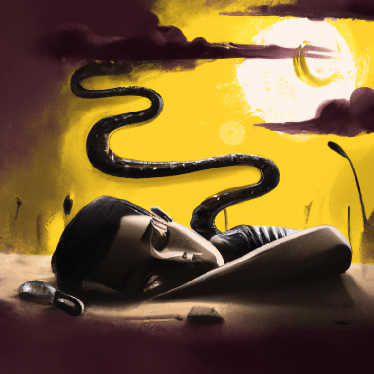 Imagem de capa do post Sonhar Com Cobra Preta: O Que Significa? com um desenho digital