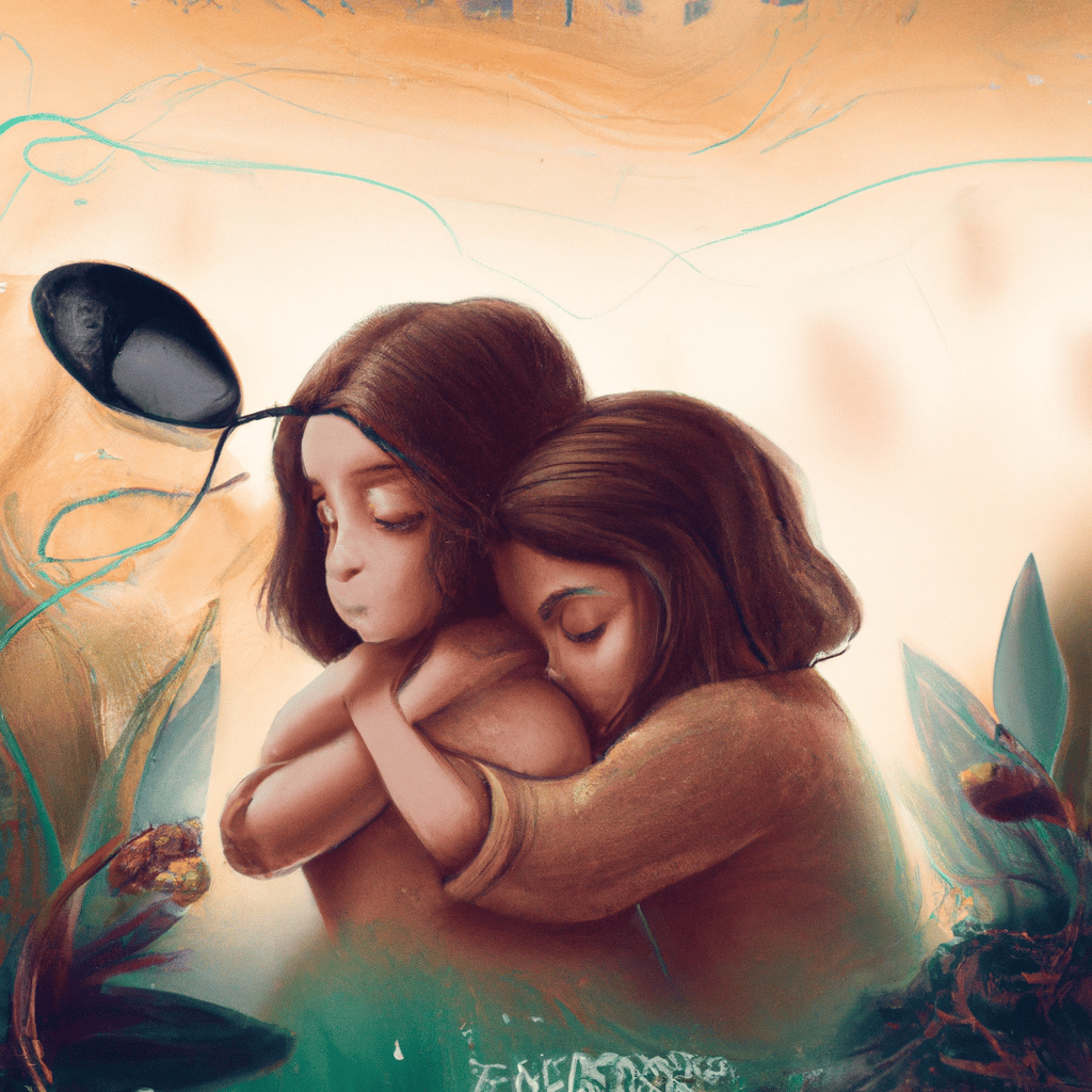 Imagem de capa do post "Brigando com a Irmã: O que Significa Esse Sonho?" com um desenho digital