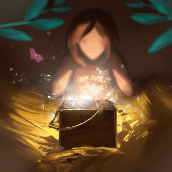 Imagem de capa do post Quem nunca sonhou com uma caixa? E o que isso significa? com um desenho digital