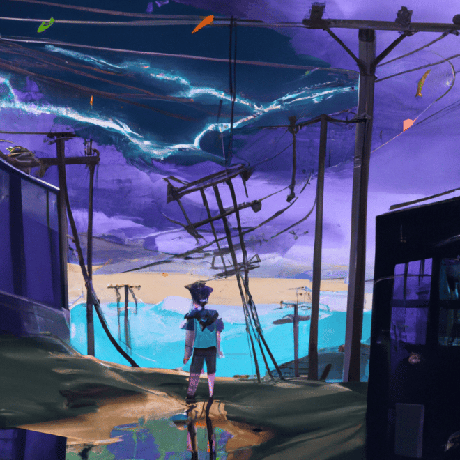 Imagem de capa do post "Descubra o que Significa Sonhar com Choque Elétrico!" com um desenho digital