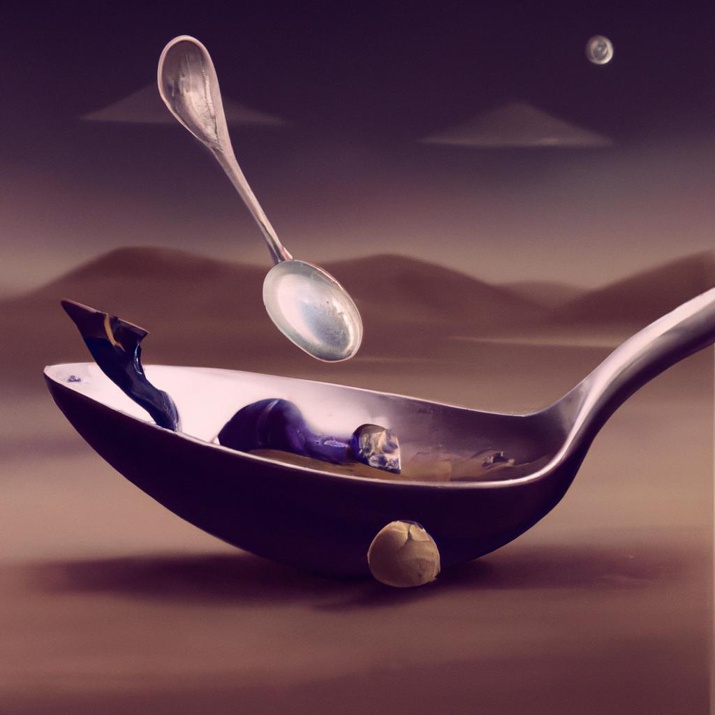 Imagem de capa do post "Descubra o Que Significa Sonhar com Colher: Aprenda Agora!" com um desenho digital