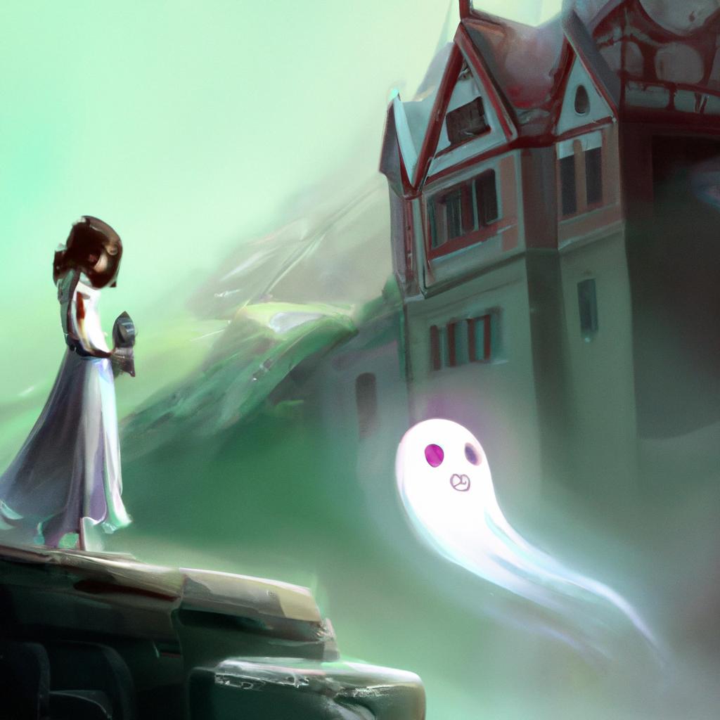 Imagem de capa do post "O Que Significa Sonhar com Fantasmas: Descubra Agora!" com um desenho digital