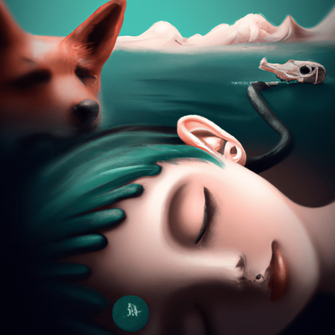 Imagem de capa do post Quer saber o que significa sonhar com fezes de cachorro? com um desenho digital