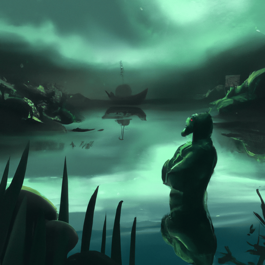 Imagem de capa do post Descubra o que Significa Sonhar com Lago Verde! com um desenho digital
