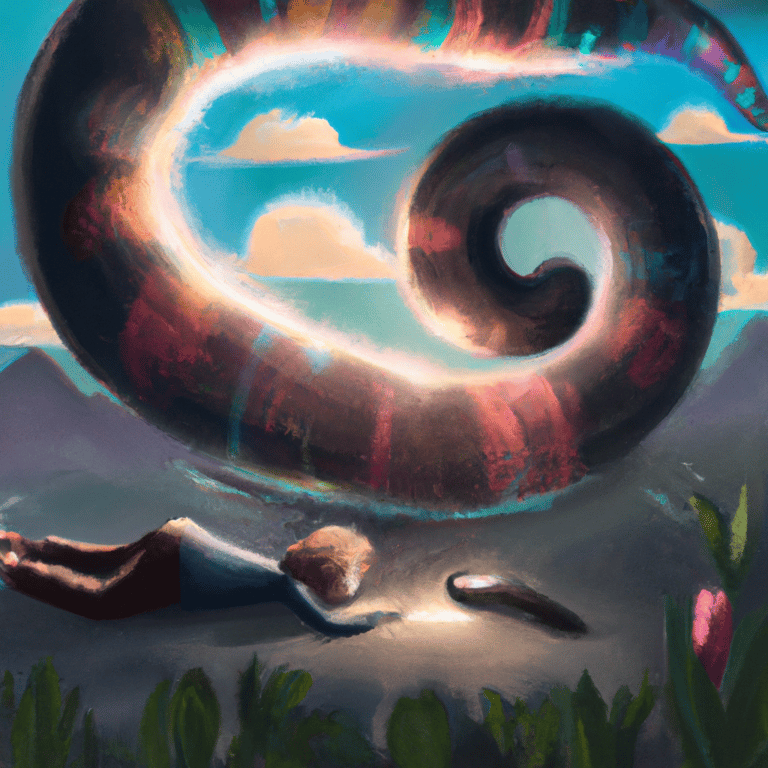 Imagem de capa do post O Que Significa Sonhar Com Minhoca? com um desenho digital
