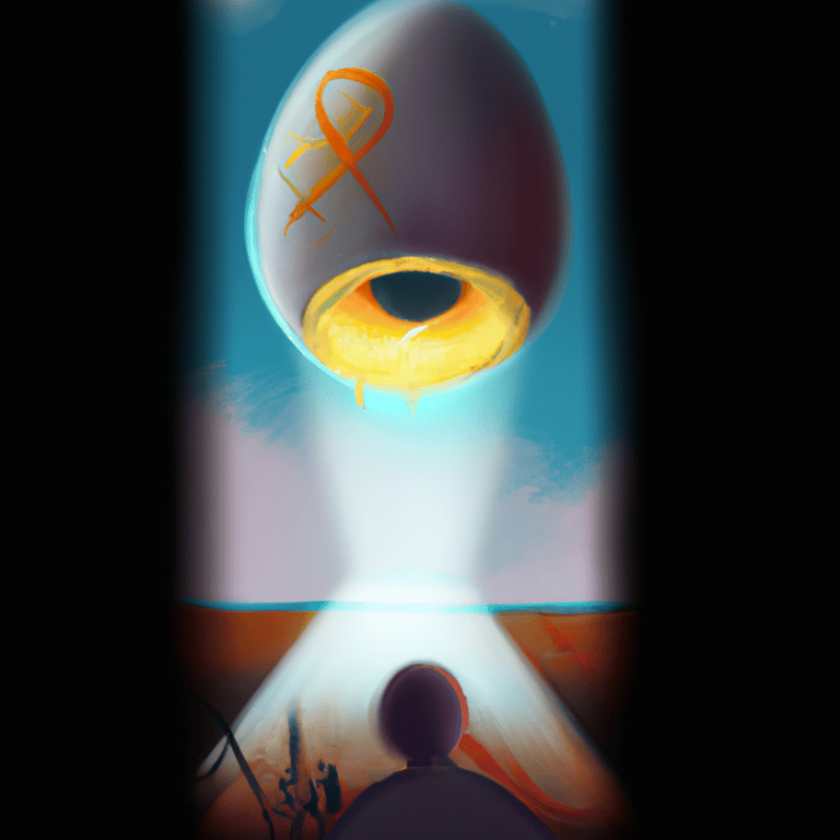 Imagem de capa do post O Que Significa Sonhar Com Ovo Podre? com um desenho digital