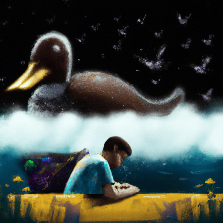 Imagem de capa do post O Que Significa Sonhar Com Pato? Aqui Está o Significado! com um desenho digital