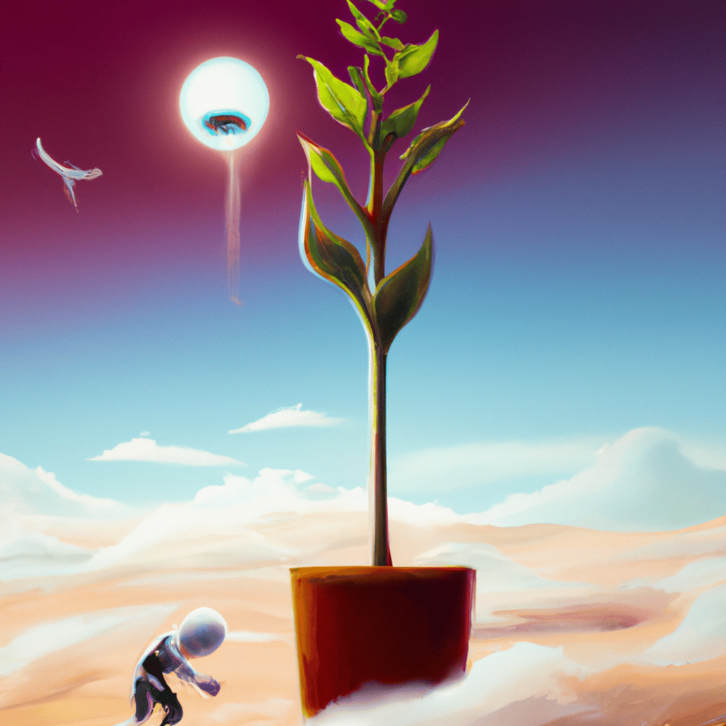 Imagem de capa do post "O Que Significa Sonhar com Plantação? Descubra Agora!" com um desenho digital