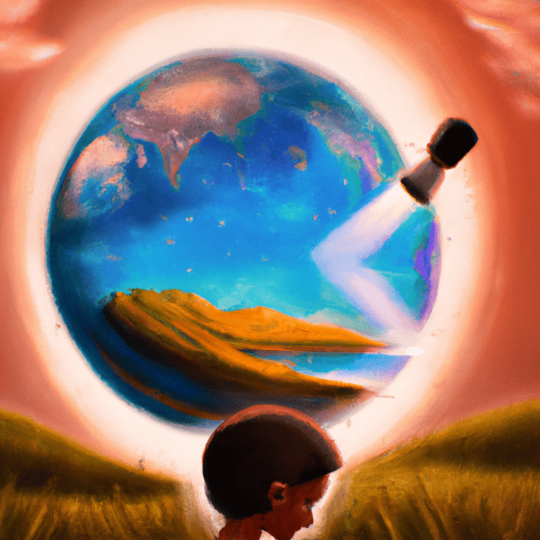 Imagem de capa do post O que significa sonhar com terra? com um desenho digital