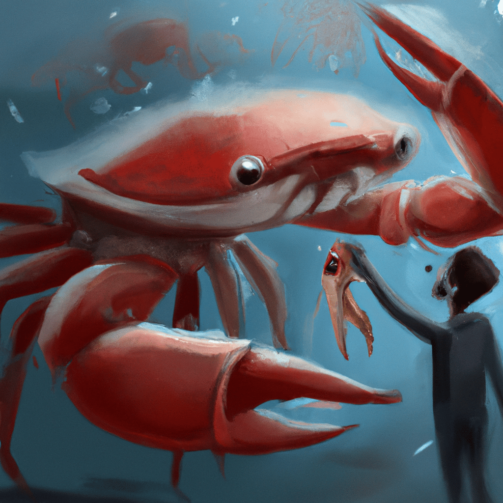 Imagem de capa do post Descubra o Que Significa Sonhar com Caranguejo! com um desenho digital
