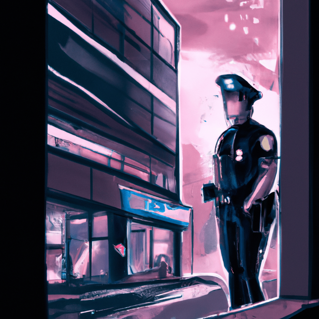Imagem de capa do post "Qual é o Significado de Sonhar com Polícia? Descubra Aqui!" com um desenho digital
