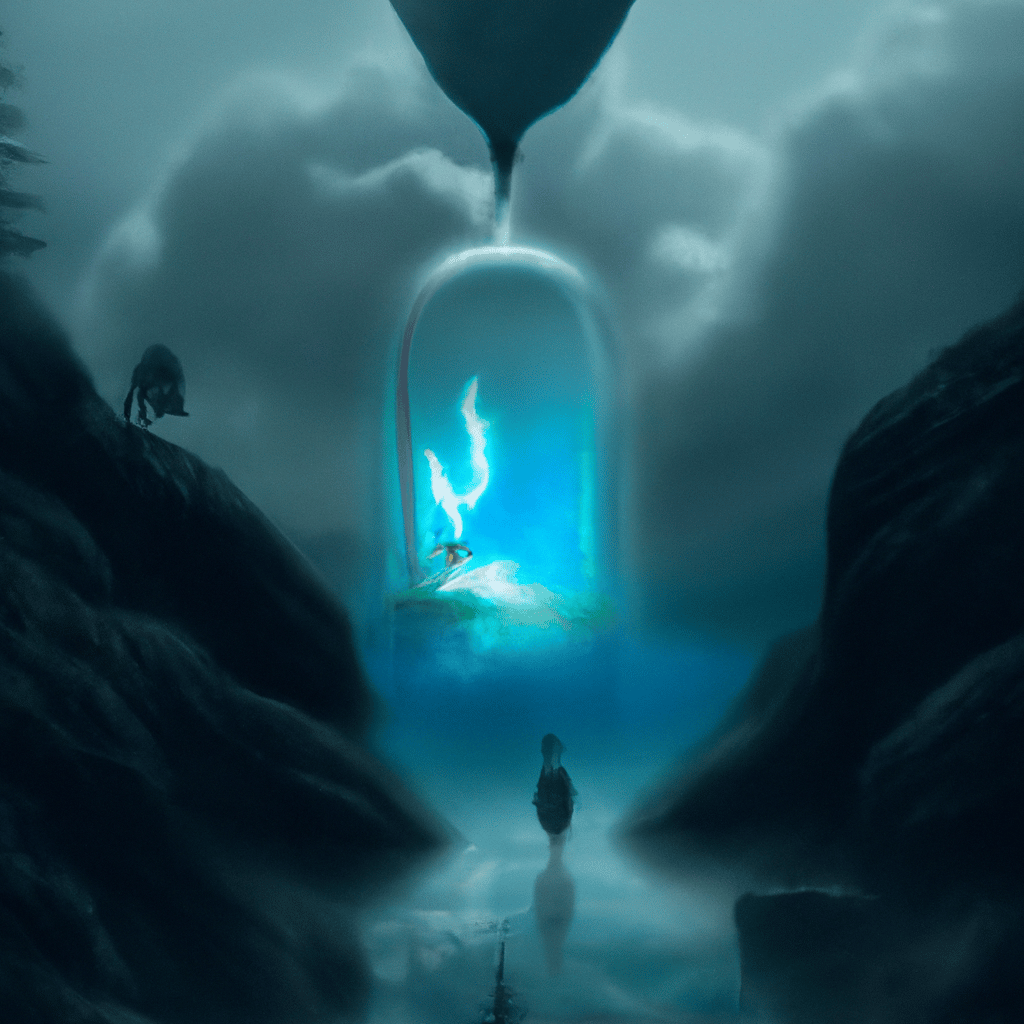 Imagem de capa do post "Descubra o que Sonhar com Água Clara Significa!" com um desenho digital
