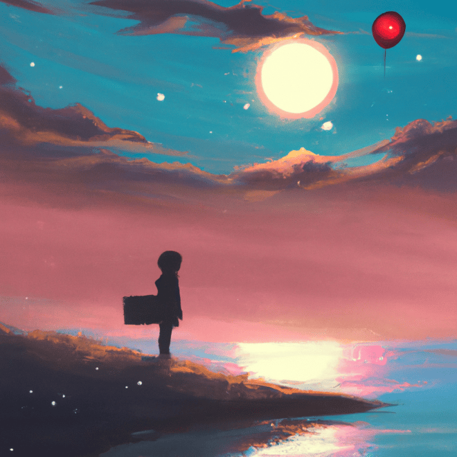 Imagem de capa do post "Quais os Significados de Sonhar com o Ex? Descubra Agora!" com um desenho digital