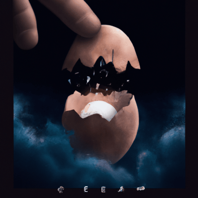 Imagem de capa do post Descubra: Qual o Significado de Sonhar com Ovo Quebrado? com um desenho digital