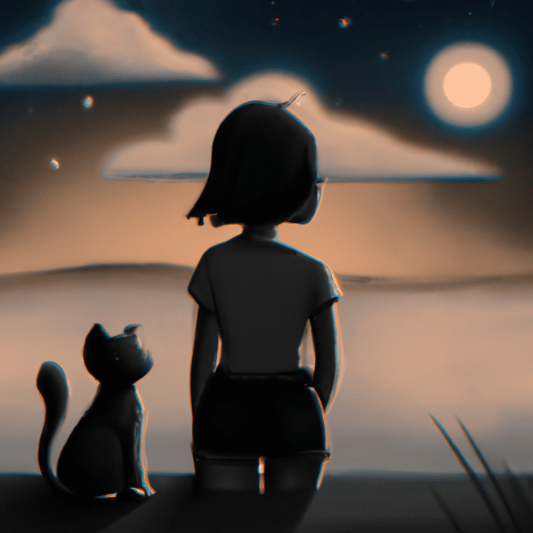 Imagem de capa do post O Significado de Sonhar com Gato Preto com um desenho digital