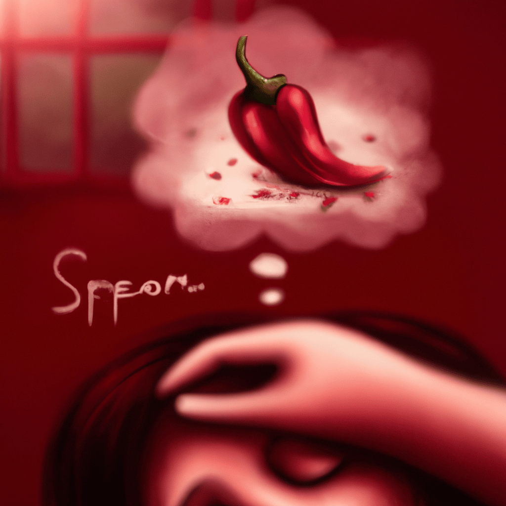 Imagem de capa do post "Descubra o Significado de Sonhar com Pimenta: Surpreendente!" com um desenho digital