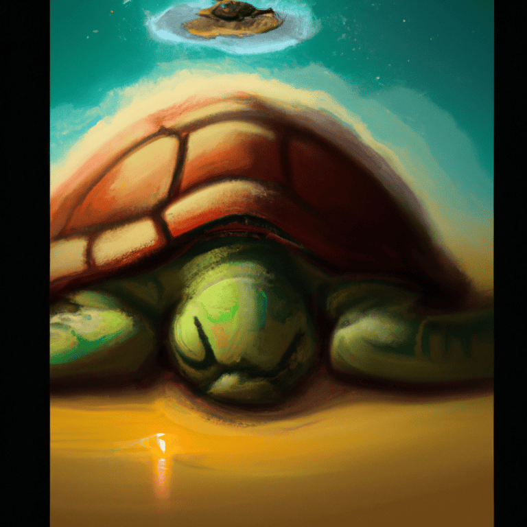 Imagem de capa do post O Significado de Sonhar com Tartaruga com um desenho digital