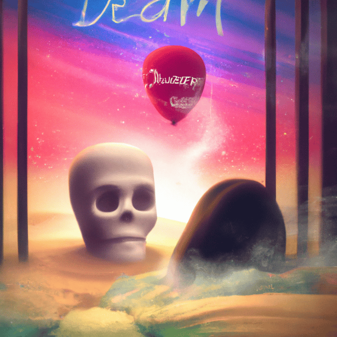 Imagem de capa do post Significado do sonho com defunto: entenda o que seu subconsciente está tentando lhe dizer com um desenho digital