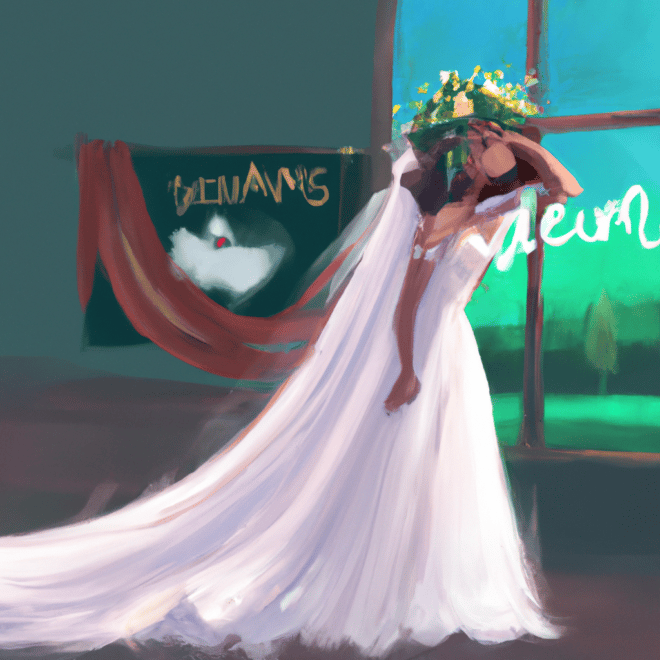 Imagem de capa do post Significado dos sonhos com noiva: o que poderia significar? com um desenho digital