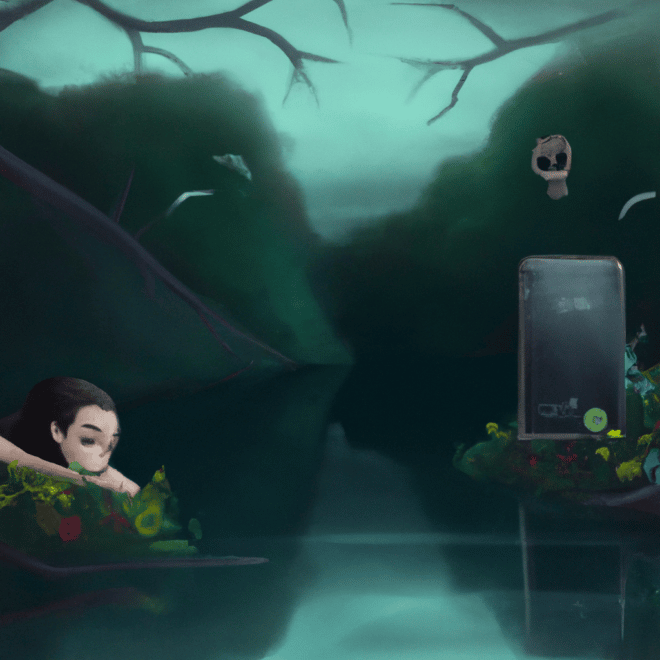 Imagem de capa do post Descubra o Significado de Sonhar com Morte! com um desenho digital