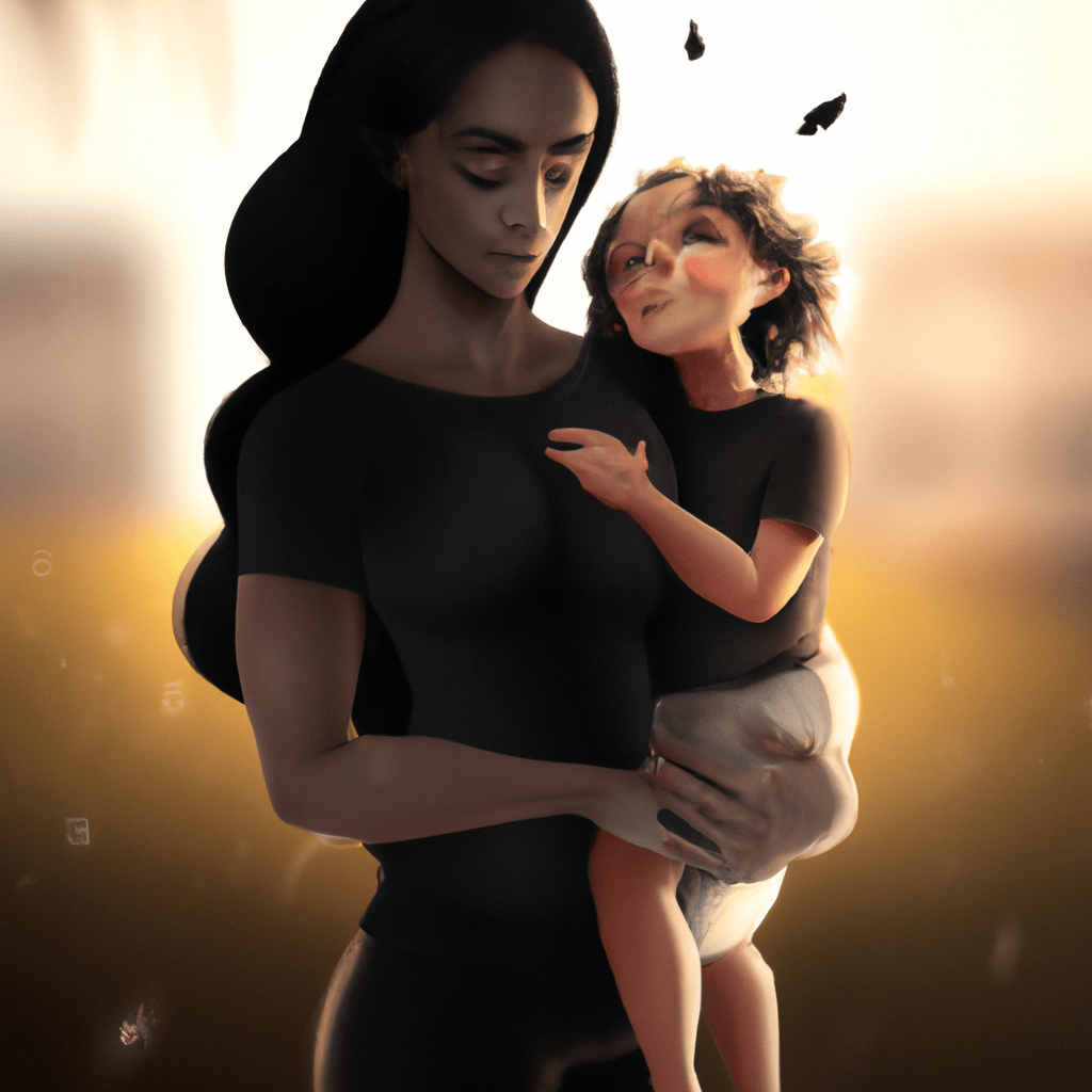 Imagem de capa do post Sonhar com a Mãe Vestida de Preto: Descubra o Que Significa! com um desenho digital