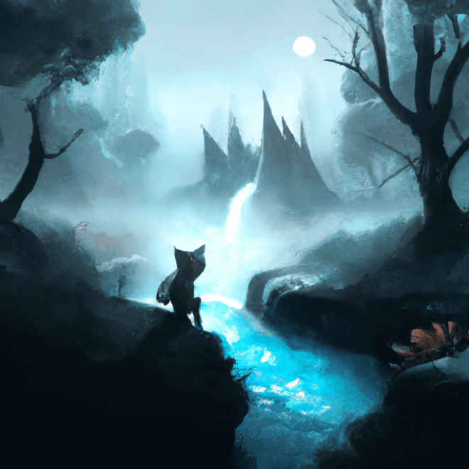 Imagem de capa do post "Sonhar com água escura jogo do bicho": o que significa? com um desenho digital