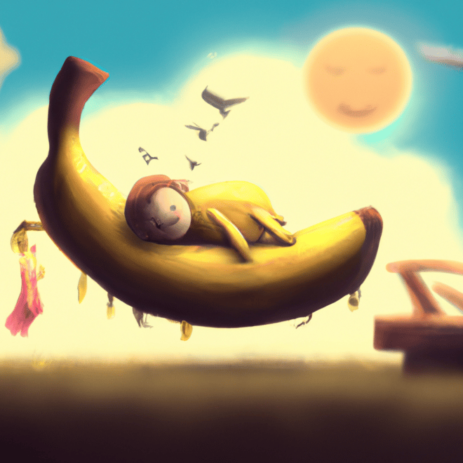 Imagem de capa do post "Descubra o Significado de Sonhar com Banana no Jogo do Bicho!" com um desenho digital