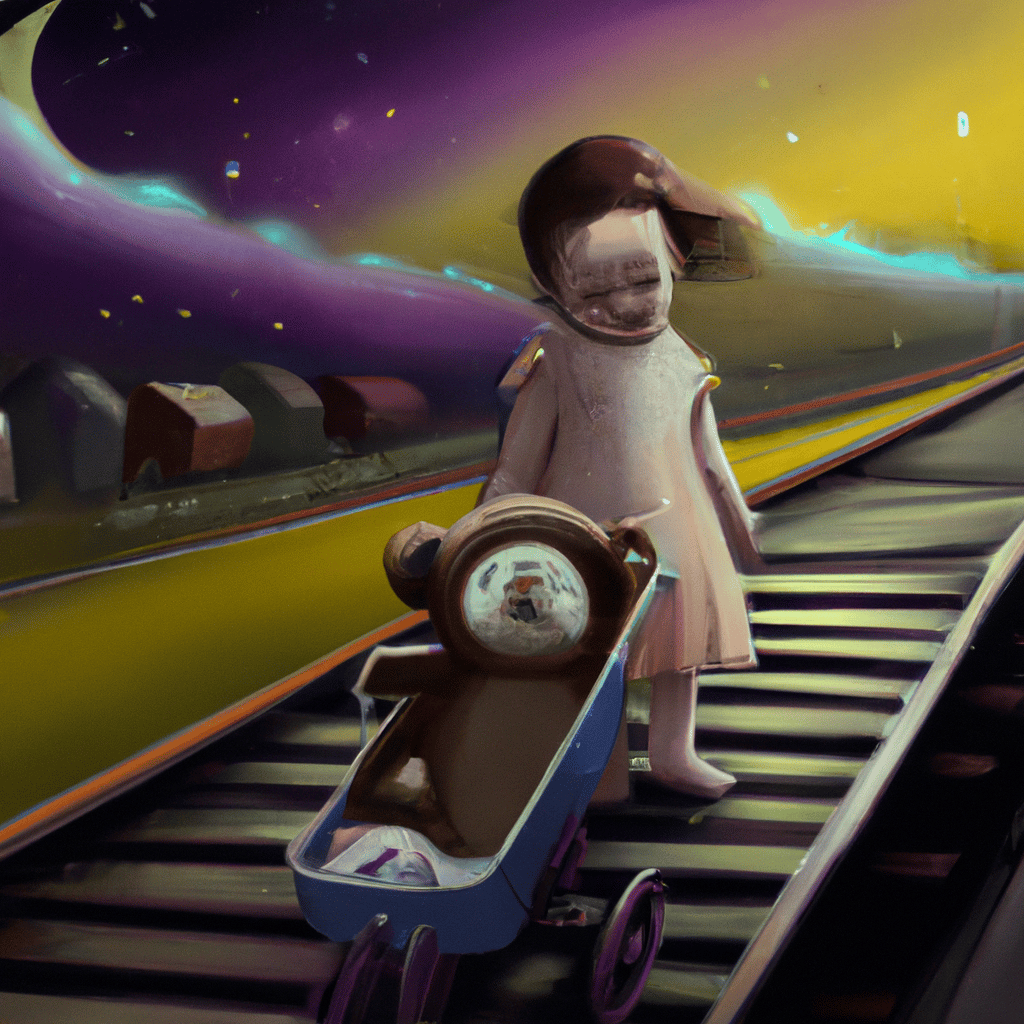 Imagem de capa do post "Sonhar com Bebê Andando: Descubra o Significado Surpreendente!" com um desenho digital
