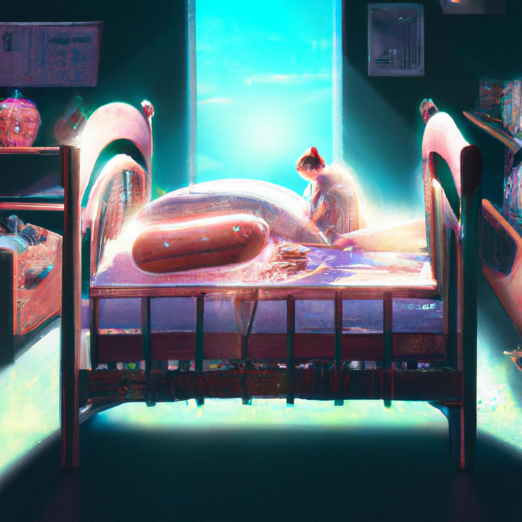 Imagem de capa do post "Descubra o Significado de Sonhar com Bebê na Cama!" com um desenho digital