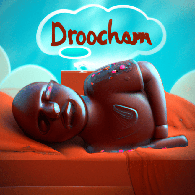 Imagem de capa do post "Descubra o Significado de Sonhar com Bombom de Chocolate!" com um desenho digital