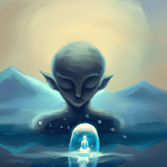 Imagem de capa do post "Descubra o Que Significa Sonhar com Bucha!" com um desenho digital