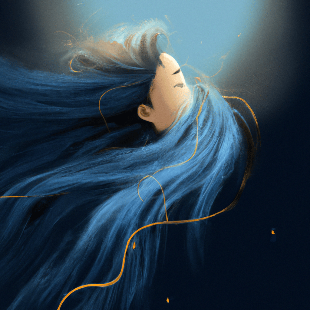 Imagem de capa do post "Descubra o que Sonhar com Cabelo Caindo Muito Significa!" com um desenho digital