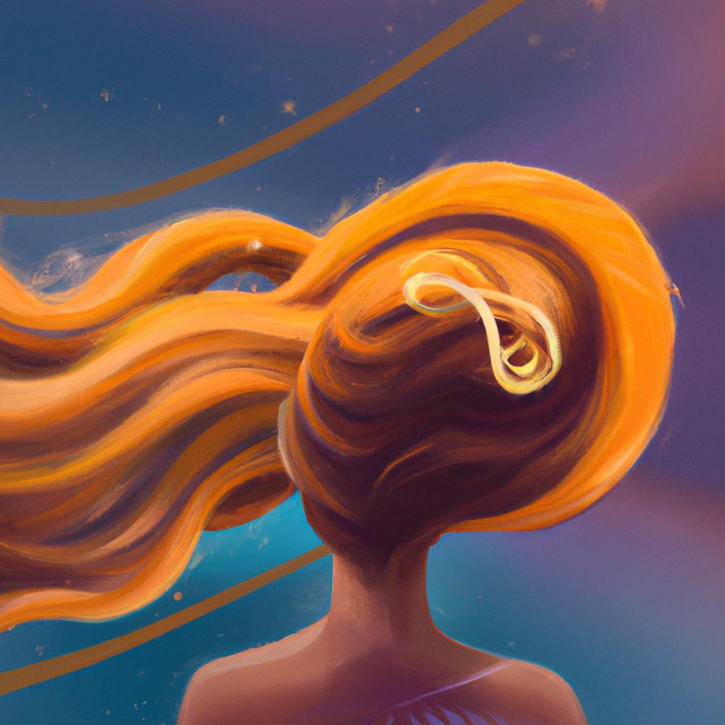 Imagem de capa do post "Descubra o Significado de Sonhar com Cabelo Livro dos Sonhos!" com um desenho digital