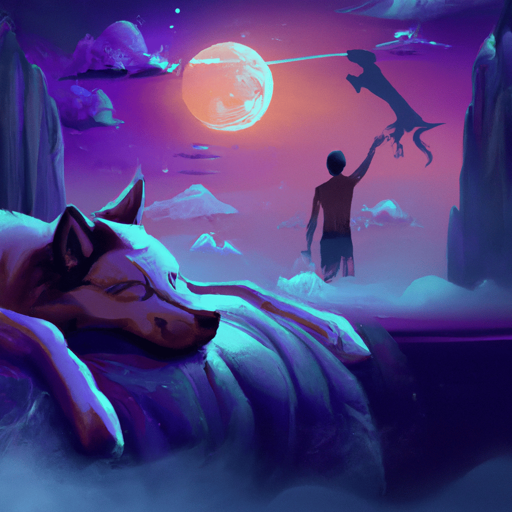 Imagem de capa do post "Sonhar com Cachorro Atacando: Entenda o Significado". com um desenho digital