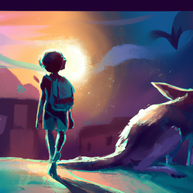 Imagem de capa do post Descubra o significado do seu sonho com um cachorro correndo atrás de você! com um desenho digital