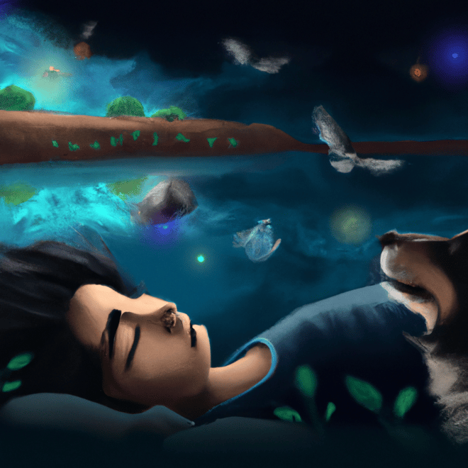 Imagem de capa do post Quer saber o que significa sonhar com um cachorro que já morreu? com um desenho digital