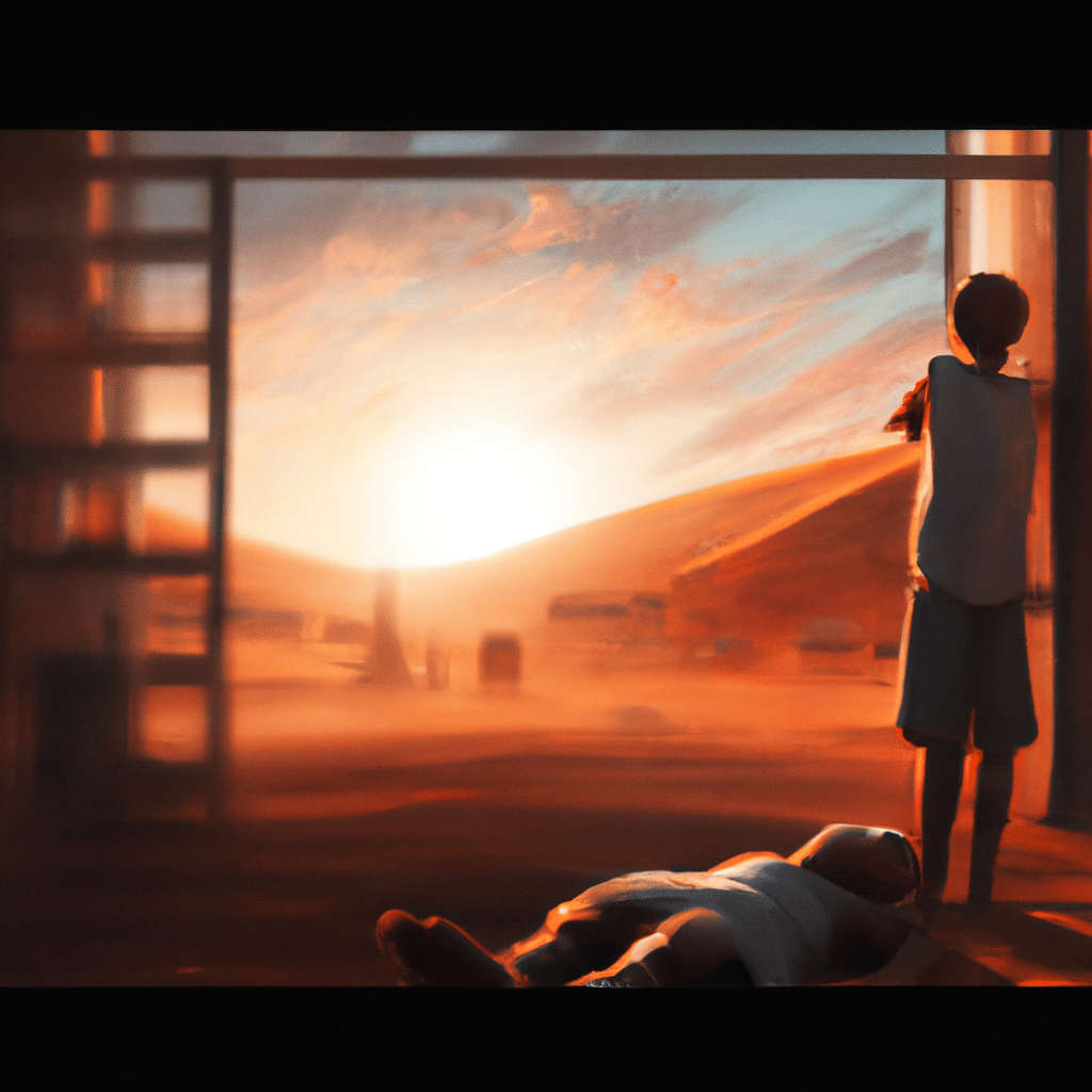 Imagem de capa do post "Sonhar com Calor: Descubra o Significado dessa Experiência!" com um desenho digital